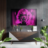 Marilyn Monroe Brushed Aluminum Dibond Wall Art.